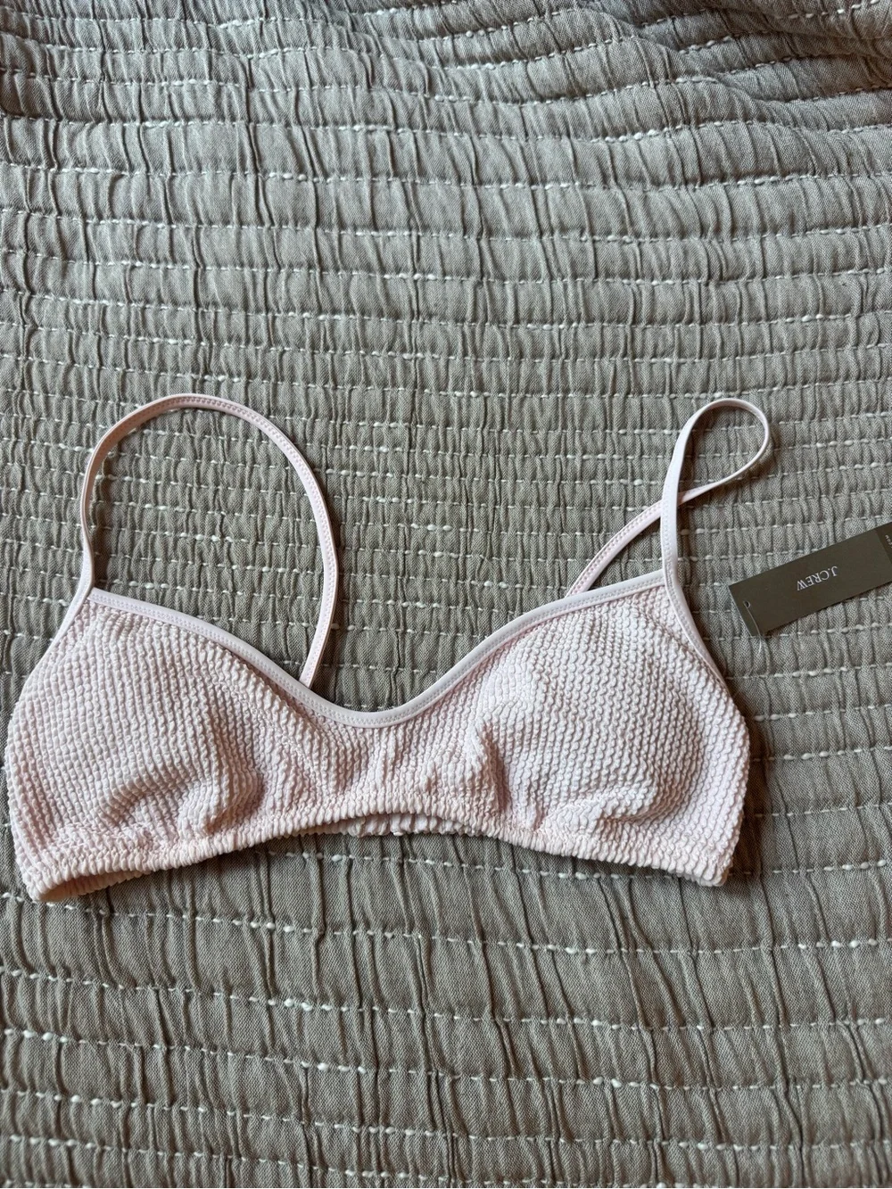 Jcrew Odessa Scrunchie Bikini Top